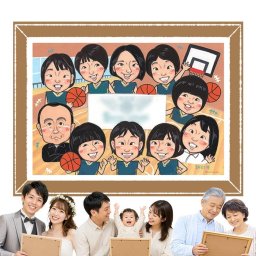 卒部のギフトに、ご家族みんなで喜べる贈り物です。下書き確認ができるので、安心して贈れます。 似顔絵 贈り物 卒団 ギフト プレゼント 名入れ 手描き 卒部 スポーツ少年団 記念 引退 卒団 スポ少 部活 大人数 保護者 コーチ 監督 仲間 名入れ 下書き確認 修正無料 喜ばれる そっくり サプライズ 一生もの 卒部記念 一生もの 卒団 引退 闘病中の方への励まし 感謝の品 大量注文 卒寿祝い