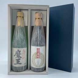 魔王 720ml・大地の香味 720ml 芋焼酎2本ギフトセット【送料無料（※東北・北海道は除く）】宮崎限定 白玉醸造 宮田本店（日南娘の蔵元） いも焼酎飲み比べセット ハイボール 誕生日プレゼント 父の日ギフト お中元 御中元 敬老の日 贈り物 人気 お酒