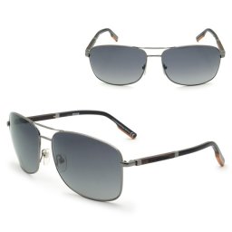 ゼニア サングラス ZEGNA EZ0176/S 08B 66 Ermenegildo Zegna エルメネジルド・ゼニア ノーズパッド UVカット ガンメタル ブラック グレーグラデーション