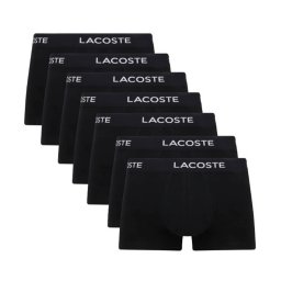 ラコステ LACOSTE 下着 ボクサーパンツ ストレッチ トランク 7枚セット ロゴ お買い得 パック 前閉じ 5H2385 031 メンズ ブラック 綿 コットン