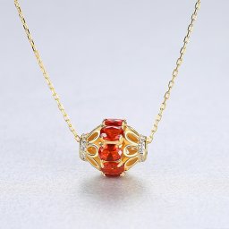 ネックレス 40+5cm アジャスター 引き輪 FORMICA Nanocrystal シルバー925 レッド イエローゴールド 小豆 アズキチェーン おしゃれ きれいめ cn0114