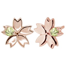 ピアス レディース ゴールド 18金 花 桜 スタッドピアス シンプル さくら レディースピアス 母の日 2024