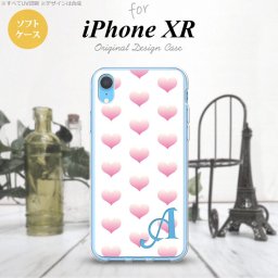 iPhoneXR iPhone XR スマホケース ソフトケース ハート A 白 ピンク +アルファベット メンズ レディース nk-ipxr-tp118i