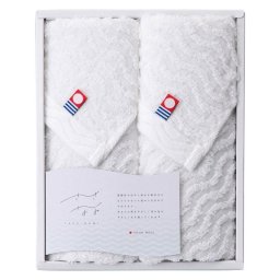 【ギフト対応無料】今治タオル さざ波 ウォッシュタオル2P (NAM-2515) ※送料無料(北海道・沖縄は除く)