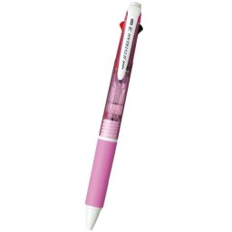 三菱 ジェットストリーム ノック式3色ボールペン SXE3-400-07･13箱付 ピンク