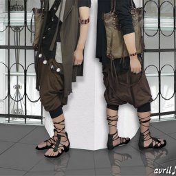 サルエルパンツ メンズ サルエル ドレープパンツ ブラウン  2wayメタルB仕様 サス付ドレープサルエルパンツ 茶 裾を上げて7分丈のショートパンツに  母の日 福袋 　  2020