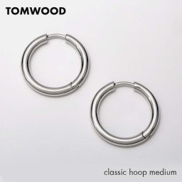 トムウッド TOM WOOD E39LMNA01 S925 ピアス レディース アクセサリー クラシック フープ ミディアム Mサイズ classic hoop medium スターリングシルバー 925 ジュエリー ギフト プレゼント シルバー 
