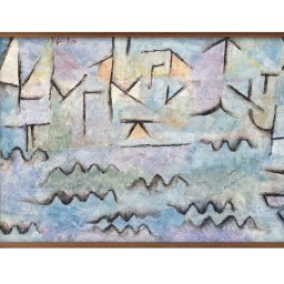 パウル クレー The Rhine at Duisburg A3 サイズ ポスター アート おしゃれ 絵画 インテリア 北欧 イラスト マット紙 艶消し アートパネル 額 フレーム デザイン 壁掛け ギフト 新築祝い ディスプレイ 引越し祝い　新生活　空間デザイン 
