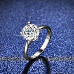 リング レディース モアサナイト ホワイト シルバー925 シルバー 7号 9号 11号 14号 16号 18号 1ct 2ct km174