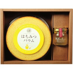 山田養蜂場 はちみつバウムセット [26-7157-054] 78495 アカシア蜂蜜 バームクーヘン 詰め合わせ 洋菓子 焼き菓子 お取り寄せ スイーツ ギフト プレゼント 贈り物 内祝い お返し お礼 出産 結婚 快気 香典返し