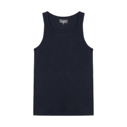 ブレッド＆ボクサーズ：ORGANIC COTTON RIBBED タンクトップ (ダークネイビー)[ボクサーパンツ/ 男性下着/ メンズインナー/人気ブランド/おすすめギフト/誕生日プレゼント/メンズファッション]