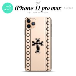 iPhone11ProMax iPhone11pro max スマホケース ハードケース ゴシック クリア 黒 メンズ レディース nk-i11pm-1005