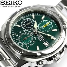 SEIKO セイコー 逆輸入 クロノグラフ メンズ 腕時計 ウォッチ うでどけい Men's クロノ 海外モデル 1/20秒高速測定モデル SND411【逆輸入】
