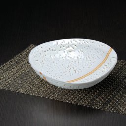萩焼 白萩掛分大鉢　 S5-34  内祝 内祝い お祝 御祝 記念品 出産内祝い プレゼント 快気祝い 粗供養 引出物