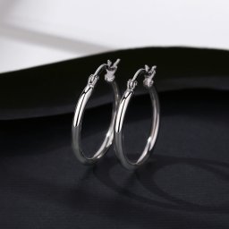 ピアス 両耳用 FORMICA Nanocrystal シルバー925 シルバー 大人気 フープ 石なし シンプル エレガント 大人 おしゃれ 可愛い かわいい きれいめ 通勤 ce20081401