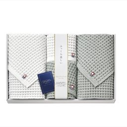 今治 ワッフルソフト タオルセット  バスタオル×2・フェイスタオル×1・ハンドタオル×1