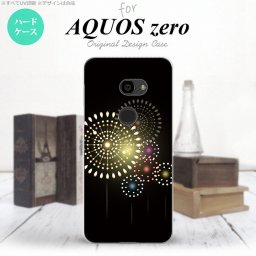 AQUOS zero アクオス ゼロ 801SH スマホケース カバー ハードケース 花火（A） 黒 nk-801sh-215[スマホ,スマホケース,スマホカバー,ケース,カバー,ジャケット]