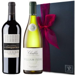 ワイン ギフト  2本セット ギフト【赤ワイン サン・マルツァーノ・コレッツィオーネ・チンクアンタ+5 750ml】【白ワイン フランス/ウィリアム フェーブル シャブリ 750ml】