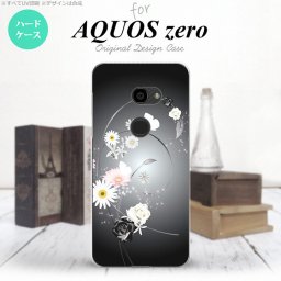 AQUOS zero アクオス ゼロ 801SH スマホケース カバー ハードケース 花柄・ミックス 黒 nk-801sh-271[スマホ,スマホケース,スマホカバー,ケース,カバー,ジャケット]