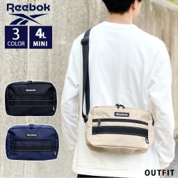 Reebok リーボック ブランドロゴ刺繍 リフレクトステッチ ショルダーバッグ メンズ ミニショルダー レディース 軽い 軽量 斜めがけ バッグ 自転車 大人 学生 人気 サブバッグ 黒 赤 メッシュ ポンプヒューリー ギフト プレゼント outfit 敬老の日 プレゼント ギフト