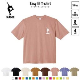 フィギュア  名入れイージーフィットTシャツ ビッグシルエット ワイドTシャツ ゆったりめ ラージ 韓国風 アメカジ トレンド レイヤード だぼだぼ   アイススケート B系 ストリート系