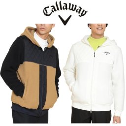 キャロウェイ ゴルフ メンズ パーカー シェルパフリース＆キルトジャカード フルジップ ハイブリットパーカー Callaway Golf C24217111 お誕生日祝い お祝い 記念品 30代 40代 50代 60代 母の日 お母さん 還暦祝い 敬老の日 彼女 人気プレゼント プレゼント