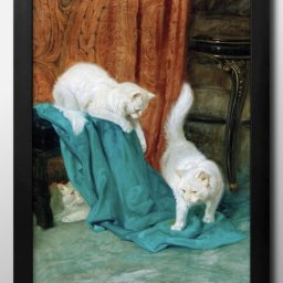 アルトゥール ヘイヤー Cats_Playing A3 サイズ ポスター アート おしゃれ 絵画 インテリア 北欧 イラスト マット紙 艶消し アートパネル 額 フレーム デザイン 壁掛け ギフト 新築祝い ディスプレイ 引越し祝い　新生活　空間デザイン 