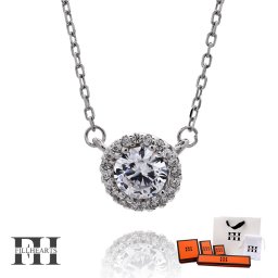 FILL HEARTS ネックレス レディース 女性 大人 シルバー アクセサリー Orb オーブ 球体 宝玉 宝珠 ジルコニア 金属アレルギー対応 シルバー925 S925 ロジウムメッキ 40cm 小さめ シルバーネックレス