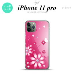 iPhone11Pro iPhone11 Pro スマホケース ハードケース 花柄 ガーベラ ピンク メンズ レディース nk-i11p-066