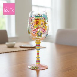 Lolita ワイングラス Super She-Ro 22.9cm スーパー *She* ロー | かわいい おしゃれ ポップ モダン デザイン食器 アート ロリータ･ヤンシー 正規輸入品