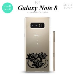 【SC01K】【スマホケース/スマホカバー】【ギャラクシー ノート8】SC01K スマホケース Galaxy Note8 SC-01K カバー ギャラクシー ノート8 蓮 クリア×黒 nk-sc01k-502【メール便送料無料】