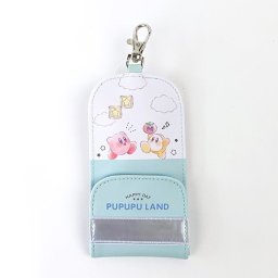 星のカービィ キーケース PUPUPU STAGE柄 防犯  ランドセル 新入学 新学期 学校 ブルー