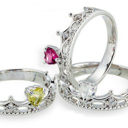 プラチナ プラチナ900 pt900 誕生石 ダイヤモンドリング 0.04ct ハート ティアラ 冠 ピンキーリング 指輪 リング 小指 ファランジリング ミディリング 婚約指輪 ring 刻印 レディース ジュエリー アクセサリー  プレゼント ギフト 人気 おすすめ 送料無料