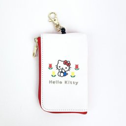 サンリオ ハローキティ キー&パスポーチ フラワー  パスケース Sanrio