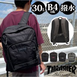スラッシャー リュック THR-162 THRASHER 通販 メンズ 大容量 30L A4 B4 通学 通勤 おしゃれ カジュアル 軽量 軽い 撥水 はっ水 シンプル 消臭 抗菌 ポケット 大学生 高校生 中学生 リュックサック バックパック デイパック ユニセックス 男女兼用 レディース メンズバッグ