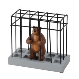 クマ (くま・熊) ステーショナリースタンド (文具立て・コスメスタンド) 事務用品 取寄品 次回未定