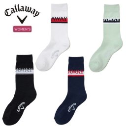 キャロウェイ ゴルフ ソックス ロゴミドルソックス レディース Callaway Golf C23293207【2023年秋冬モデル】 お誕生日祝い お祝い 記念品 お母さん 母の日 彼女 女性 30代 40代 50代 60代  還暦祝い 敬老の日 人気プレゼント プレゼント