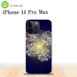 iPhone14 ProMax iPhone14 Pro Max スマホケース 背面ケース ハードケース 花火 小玉 紺 2022年 9月発売 nk-i14pm-218