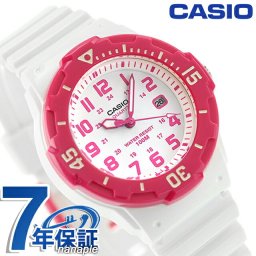 カシオ チプカシ チープカシオ 海外モデル デイト クラシック LRW-200H-4BVDF 腕時計 ブランド クオーツ ホワイト ピンク メンズ