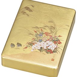 【送料無料】 山中漆器 みやび 葉書入（漆器 金沢箔 工芸品   敬老の日 外国人 お土産 日本製 ギフト 海外発送可 プレゼント お土産 御礼 お祝 記念 誕生日 名入れ可 お中元）なごみや本舗