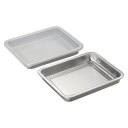 【ギフト対応無料】燕三 重ねて使えるステンレス角バット3点セット (EM-048) ※送料無料(北海道・沖縄は除く)
