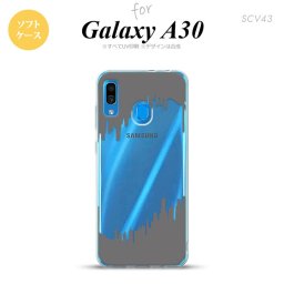 SCV43 Galaxy A30 SCV43 スマホケース ソフト カバー ホラー グレー nk-scv43-tp195