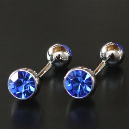 鎌倉カフス工房 ブルースワロフスキー カフスボタン・カフリンクス メンズ  ew012 結婚式 旦那 プレゼント ギフト 彼氏 父の日 誕生日プレゼント
