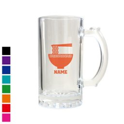 ラーメン 名入れビアマグ 名入れジョッキ 中ジョッキ 生ビール マイジョッキ ビアグラス タンブラー お祝い ギフト ビアジョッキ   【cb】 ramen、醤油、みそ、塩、とんこつ