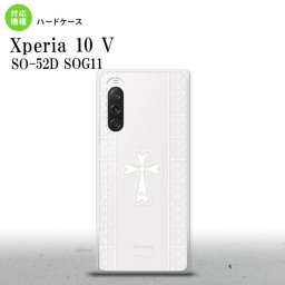 Xperia10V Xperia10V スマホケース 背面ケース ハードケース ゴシック クリア 白 2023年 7月発売 nk-xp105-1008