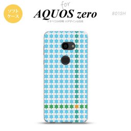 AQUOS zero アクオス ゼロ 801SH スマホケース カバー ソフトケース 花十時 青 nk-801sh-tp1355[スマホ,スマホケース,スマホカバー,ケース,カバー,ジャケット]