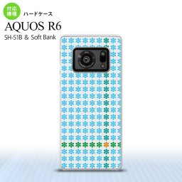 SH-51B AQUOS R6 AQUOS R6 スマホケース ハードケース 花十時 青 メンズ レディース nk-r6-1355