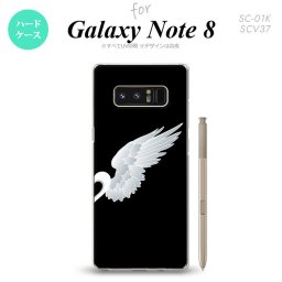 【SC01K】【スマホケース/スマホカバー】【ギャラクシー ノート8】SC01K スマホケース Galaxy Note8 SC-01K カバー ギャラクシー ノート8 翼(ペア) 黒(右) nk-sc01k-789【メール便送料無料】