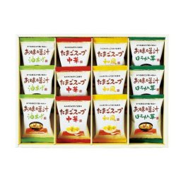 【送料無料・包装無料・のし無料】フリーズドライ「お味噌汁・スープ詰合せ」 AT-CO(B4) ギフト 敬老の日 入学祝い 卒業祝い 就職祝い 結婚祝い 誕生日 出産祝い 引越祝い 香典返し 新盆 初盆 御礼 お中元 内祝い 快気祝い ご挨拶 志 法事