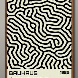バウハウス BAUHAUS モダン A3 サイズ ポスター アート おしゃれ 絵画 インテリア 北欧 イラスト マット紙 艶消し アートパネル 額 フレーム デザイン 壁掛け ギフト 新築祝い ディスプレイ 引越し祝い　新生活　空間デザイン 